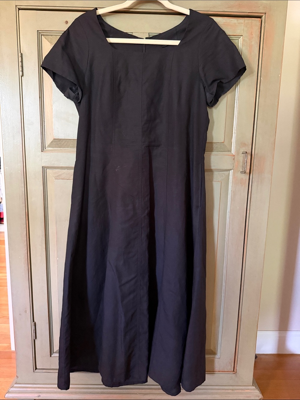 Uniqlo Black Maxi A-Line Dress
